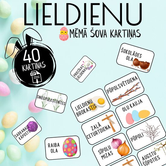 Lieldienu mēmā šova kartiņas, Digitāls PDF fails